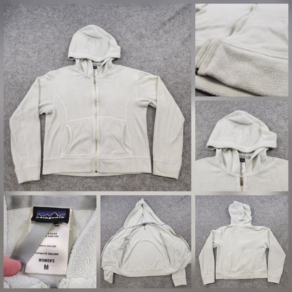 Patagonia Hoodie Jacket Womens Medium Plush Synchilla Hoody Full Zip Fleece